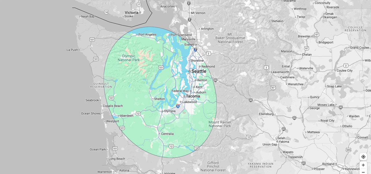 map of region served